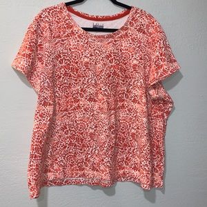 Coral womens t shirt